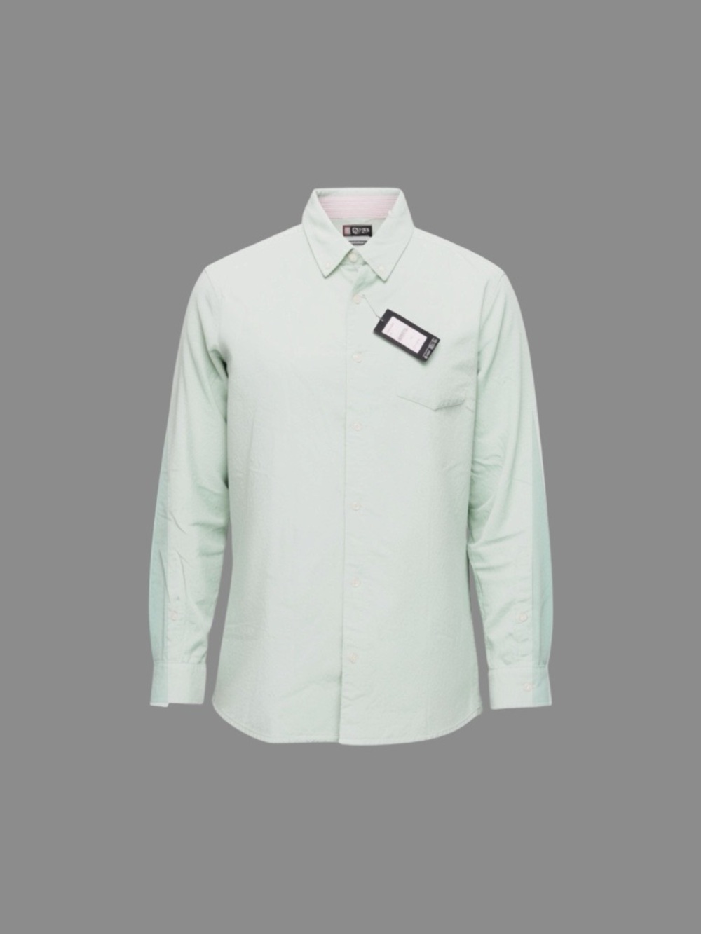 Chaps Men's Mint Green Long-Sleeve Button-Up Dress Shirt